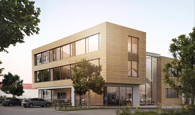 Budynek biurowy przedsiębiorstwa komunalnego Kirchheim sub Teck (rendering) | ©MEDYA 4D GmbH