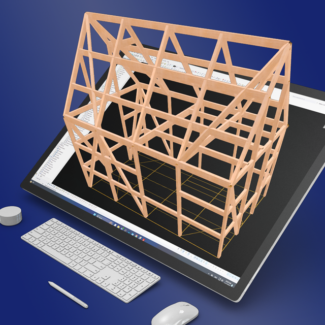 Nowy model | Drewniany budynek szkieletowy