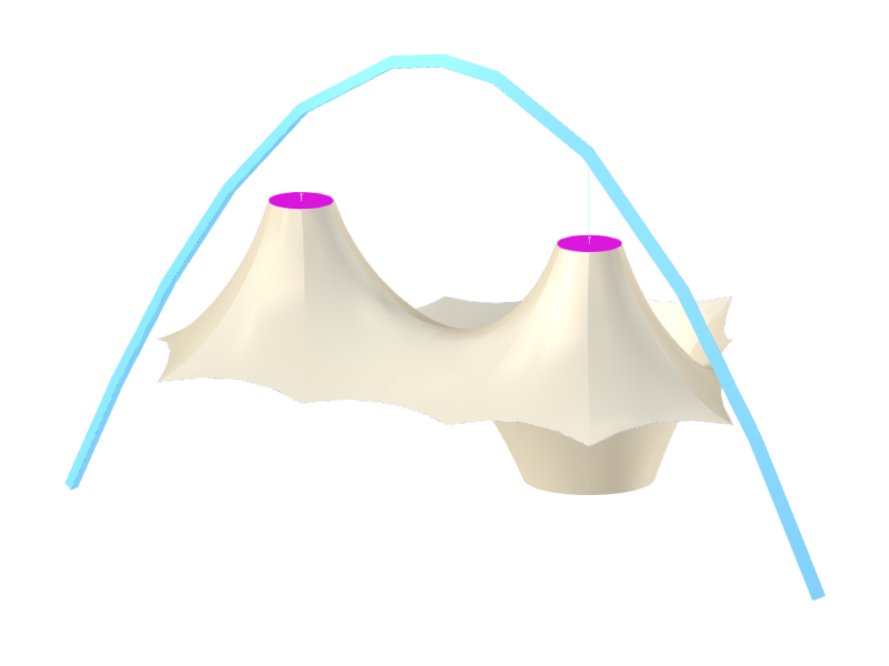 Modelo 004875 | Estrutura de membrana do cone e do funil